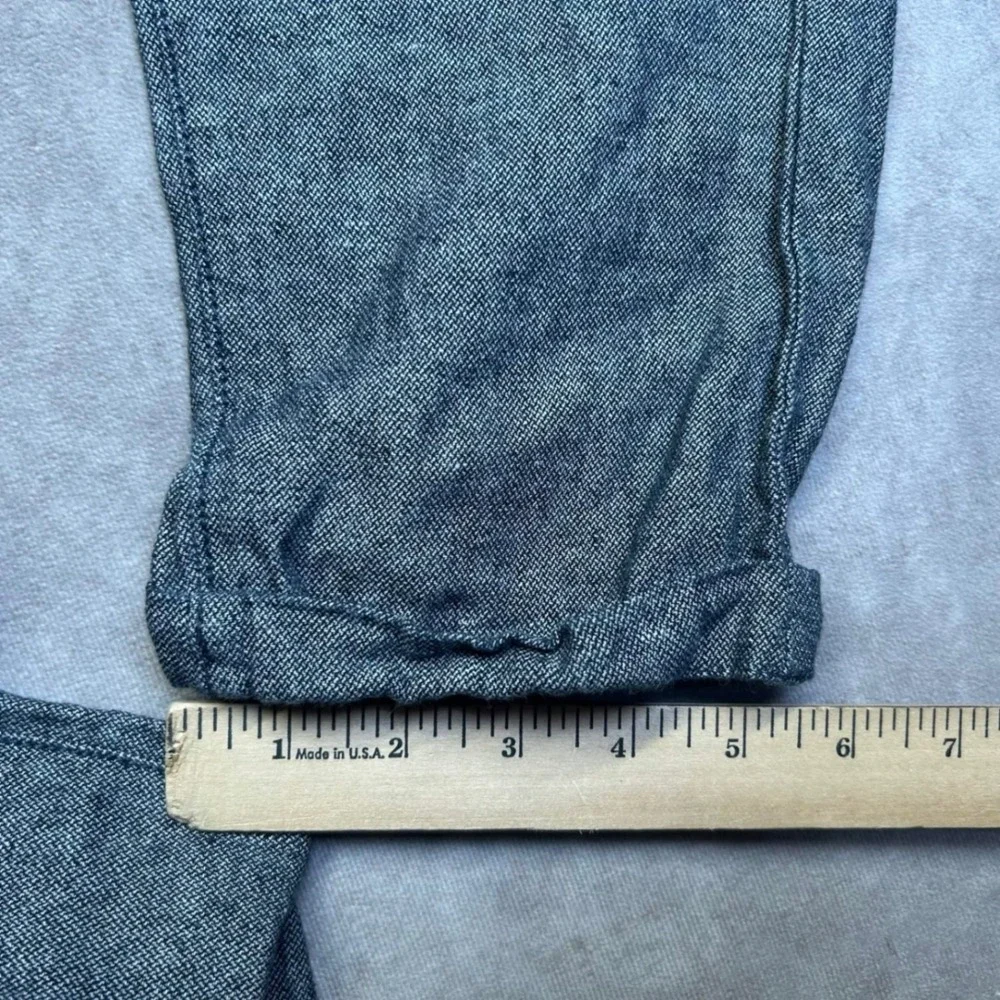Banana Republic Athletic Fit Gray Linen Cotton Blend Pants Mens 30x30 Tapered